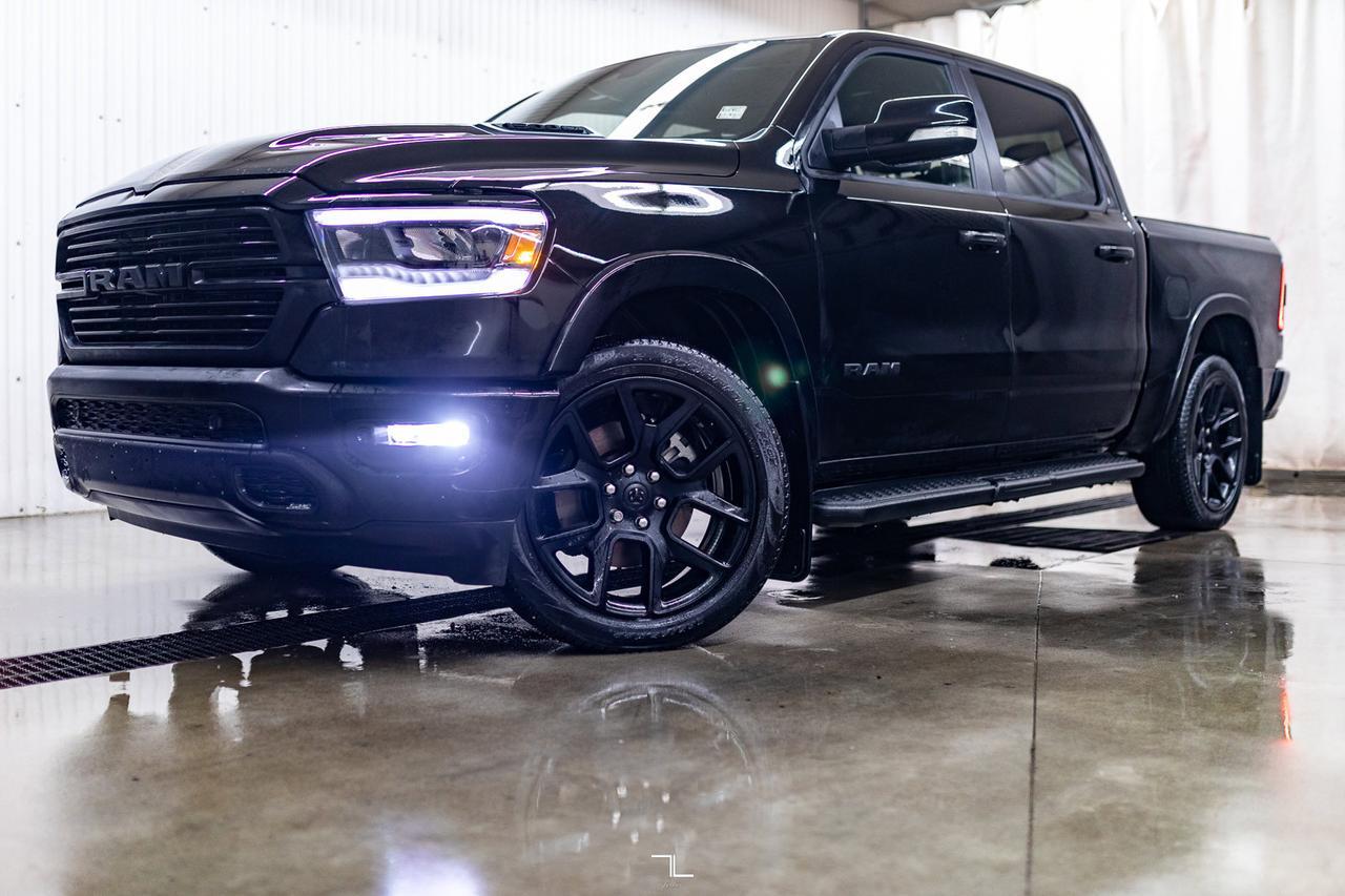 2022 Ram 1500 4x4 Crew Cab Laramie Night Edition Leather Nav Red Deer AB