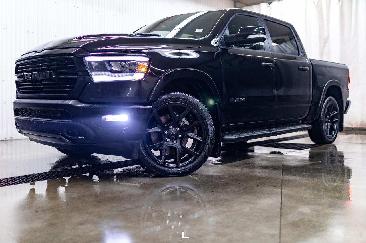 2022 Ram 1500 4x4 Crew Cab Laramie Night Edition Leather Nav Red Deer AB