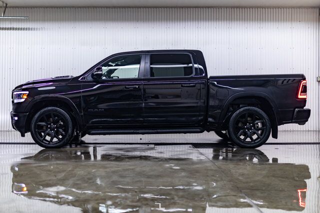 2022 Ram 1500 4x4 Crew Cab Laramie Night Edition Leather Nav Red Deer AB