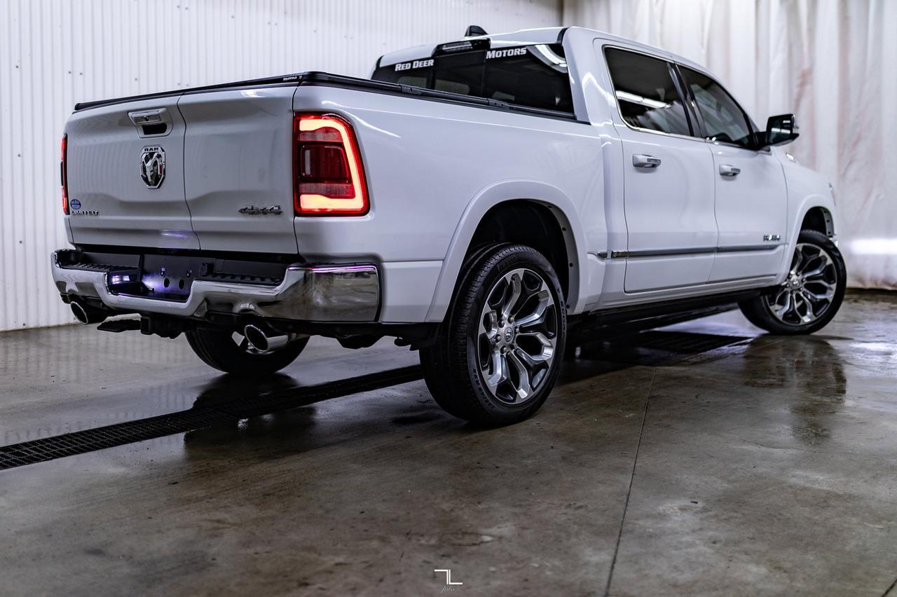 2022 Ram 1500 4x4 Crew Cab Limited EcoDiesel Leather Roof Nav Red Deer AB