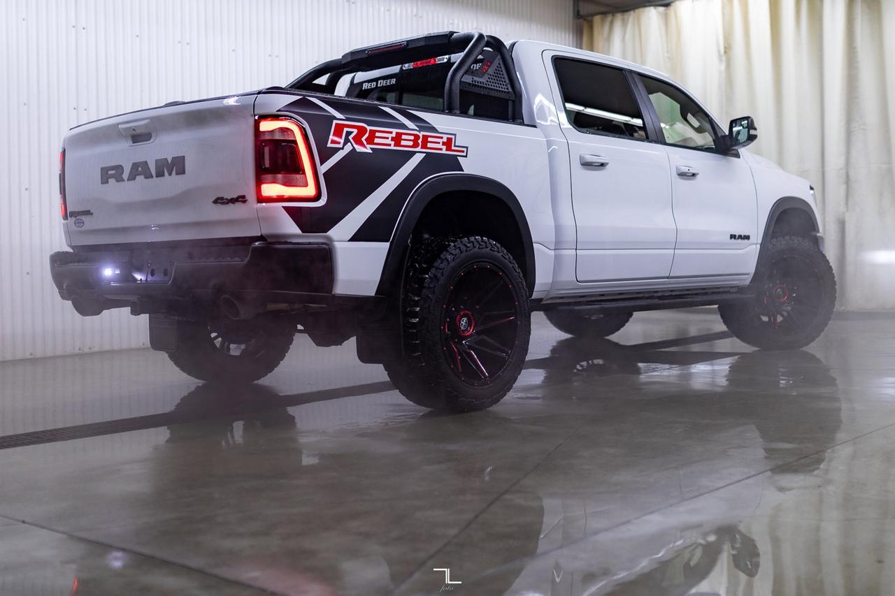 2022 Ram 1500 4x4 Crew Cab Rebel Leather Nav BCam Red Deer AB