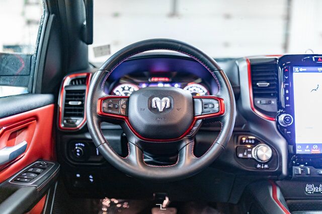 2022 Ram 1500 4x4 Crew Cab Rebel Leather Nav BCam Red Deer AB