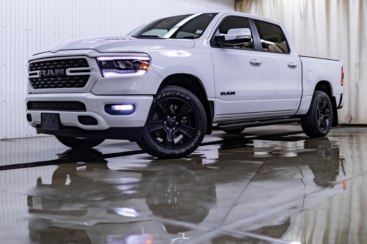 2022 Ram 1500 4x4 Crew Cab Sport Leather Nav BCam Red Deer AB