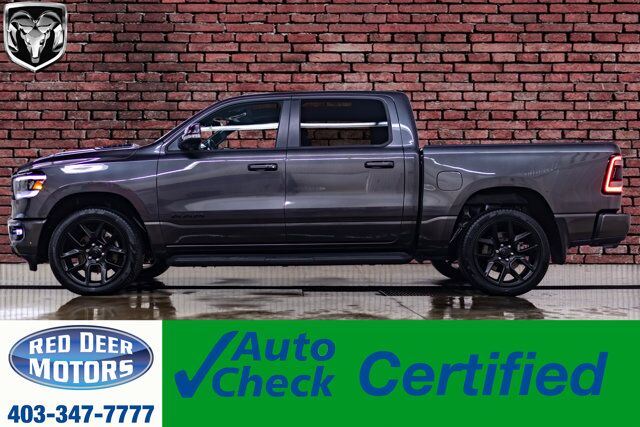 2022 Ram 1500 4x4 Crew Cab Sport Night Edition Leather Roof Nav Red Deer AB