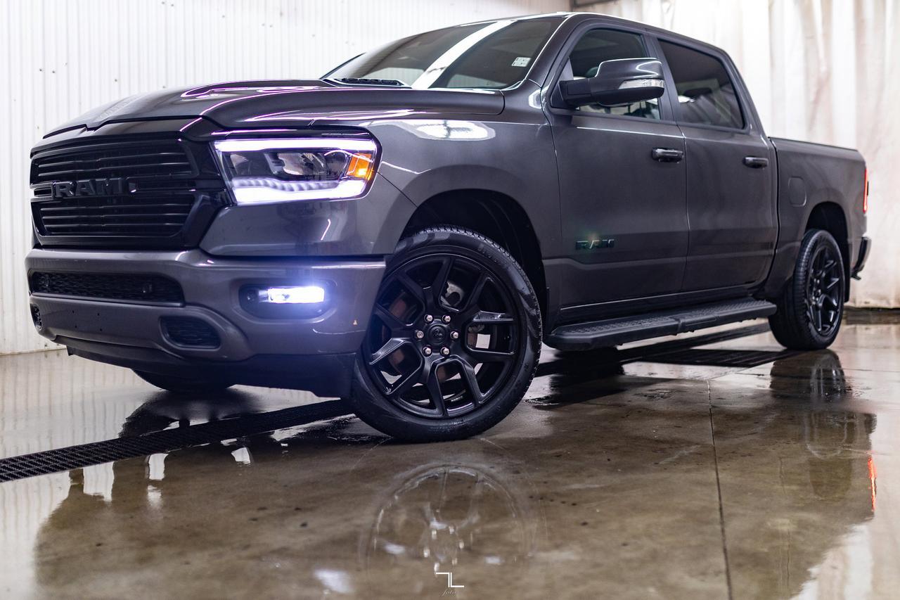 2022 Ram 1500 4x4 Crew Cab Sport Night Edition Leather Roof Nav Red Deer AB