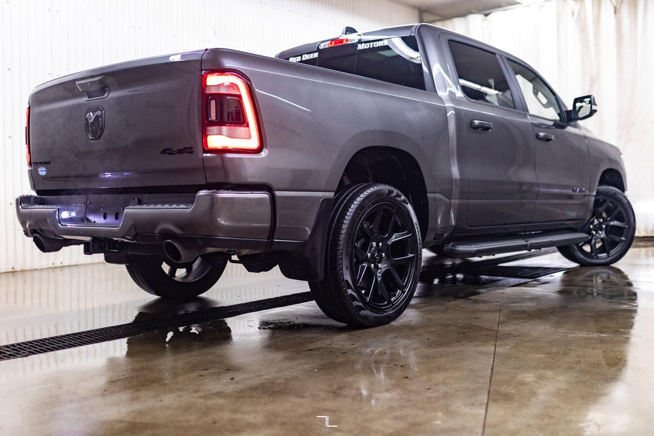 2022 Ram 1500 4x4 Crew Cab Sport Night Edition Leather Roof Nav Red Deer AB