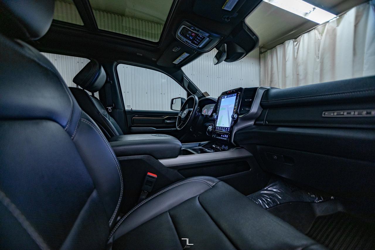 2022 Ram 1500 4x4 Crew Cab Sport Night Edition Leather Roof Nav Red Deer AB