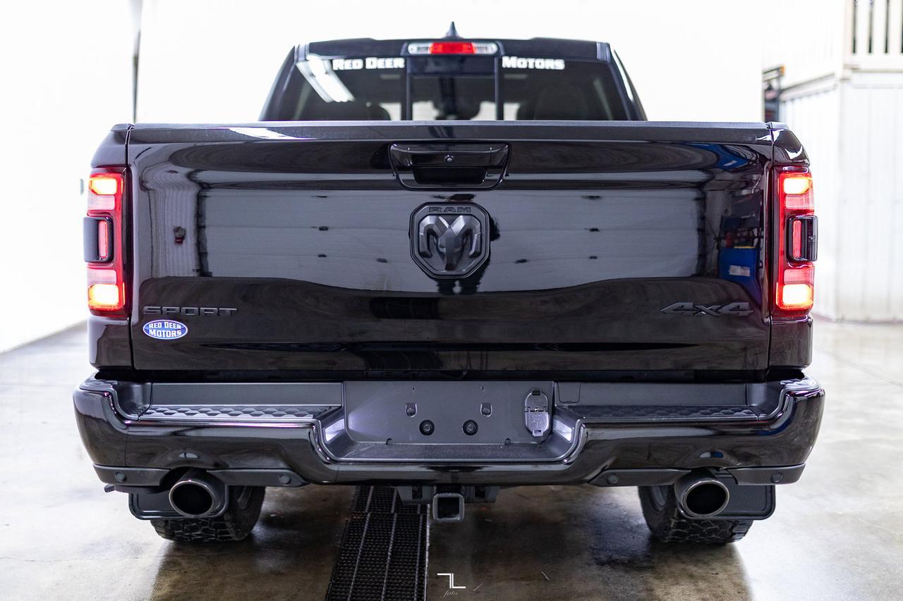 2022 Ram 1500 4x4 Crew Cab Sport Night Edition Leather Roof Nav Red Deer AB