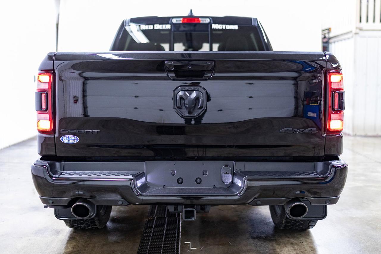 2022 Ram 1500 4x4 Crew Cab Sport Night Edition Leather Roof Nav Red Deer AB