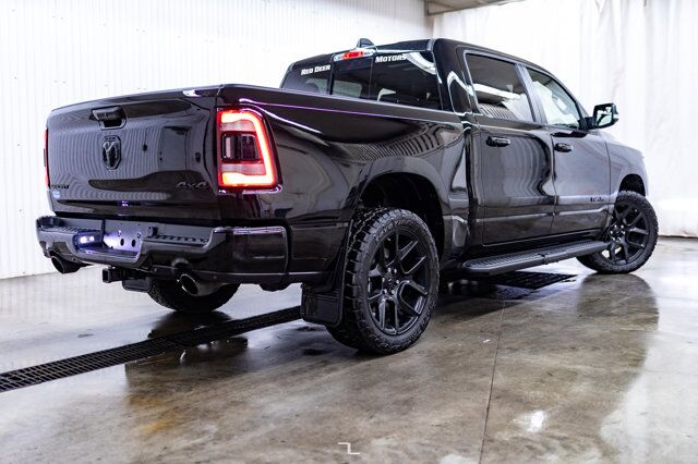 2022 Ram 1500 4x4 Crew Cab Sport Night Edition Leather Roof Nav Red Deer AB