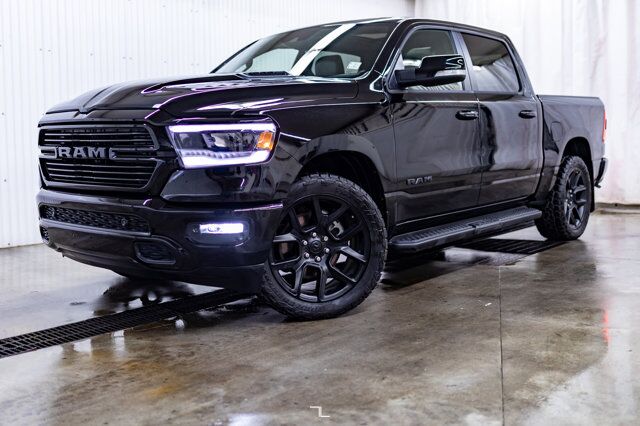 2022 Ram 1500 4x4 Crew Cab Sport Night Edition Leather Roof Nav Red Deer AB