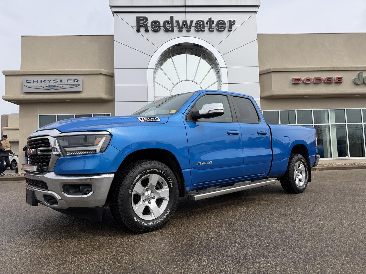 2022 Ram 1500 Big Horn 4x4 | HEMI V8 | Hydro Blue Pearl | Cloth Seats | Alpine Audio | Remote Start | NAV