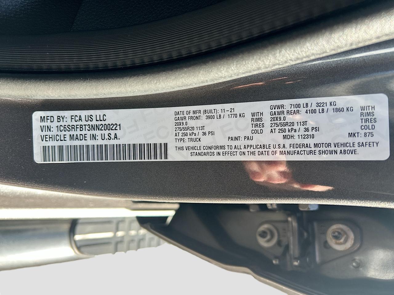 2022 Ram 1500 Big Horn 4x4 Quad Cab Box Venice FL