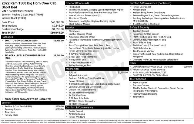 2022 Ram 1500 Big Horn/Lone Star Raleigh NC