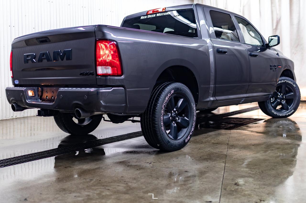2022 Ram 1500 Classic 4x4 Crew Cab Express Night Edition PSeat BCam Red Deer AB