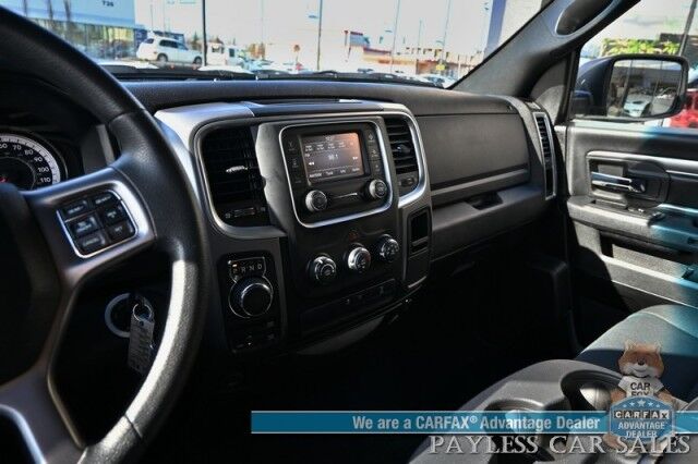 2022 Ram 1500 Classic SLT / 4X4 / Warlock Pkg / Crew Cab / Seats 6 / Power Mirrors, Windows & Locks / Bluetooth / Backup Camera / Cruise Control / Keyless Entry / Aluminum Wheels / Block Heater / 23 MPG / 1-Owner Anchorage AK