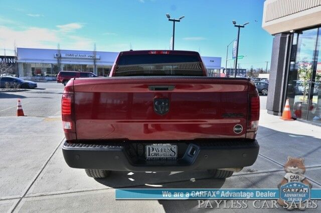 2022 Ram 1500 Classic SLT / 4X4 / Warlock Pkg / Crew Cab / Seats 6 / Power Mirrors, Windows & Locks / Bluetooth / Backup Camera / Cruise Control / Keyless Entry / Aluminum Wheels / Block Heater / 23 MPG / 1-Owner Anchorage AK