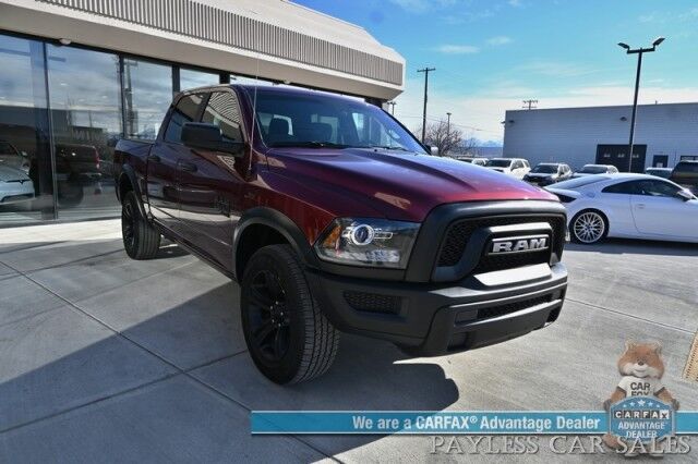 2022 Ram 1500 Classic SLT / 4X4 / Warlock Pkg / Crew Cab / Seats 6 / Power Mirrors, Windows & Locks / Bluetooth / Backup Camera / Cruise Control / Keyless Entry / Aluminum Wheels / Block Heater / 23 MPG / 1-Owner Anchorage AK