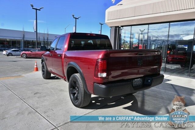 2022 Ram 1500 Classic SLT / 4X4 / Warlock Pkg / Crew Cab / Seats 6 / Power Mirrors, Windows & Locks / Bluetooth / Backup Camera / Cruise Control / Keyless Entry / Aluminum Wheels / Block Heater / 23 MPG / 1-Owner Anchorage AK