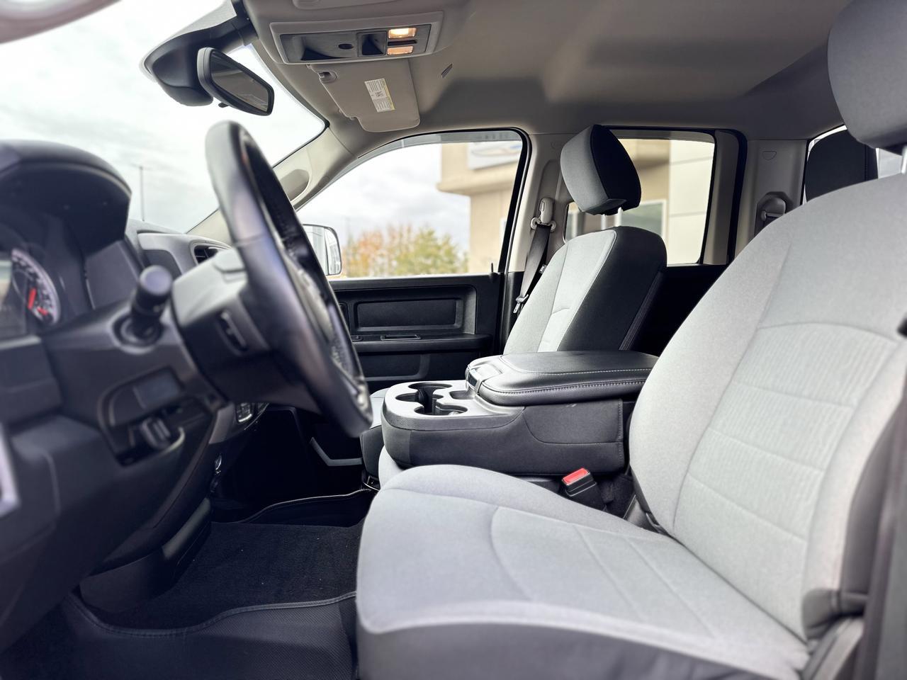 2022 Ram 1500 Classic Tradesman Quad Cab 4x4 | McRig Ready Ram | Low KMs | V8 HEMI | Heated Seats | Sport Hood Redwater AB
