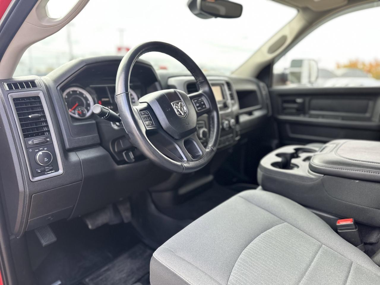 2022 Ram 1500 Classic Tradesman Quad Cab 4x4 | McRig Ready Ram | Low KMs | V8 HEMI | Heated Seats | Sport Hood Redwater AB