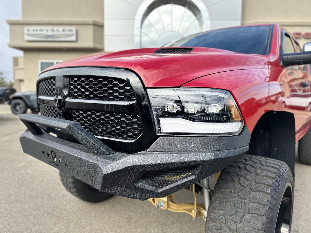 2022 Ram 1500 Classic Tradesman Quad Cab 4x4 | McRig Ready Ram | Low KMs | V8 HEMI | Heated Seats | Sport Hood Redwater AB