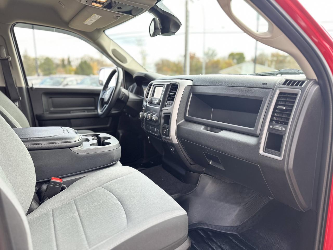 2022 Ram 1500 Classic Tradesman Quad Cab 4x4 | McRig Ready Ram | Low KMs | V8 HEMI | Heated Seats | Sport Hood Redwater AB