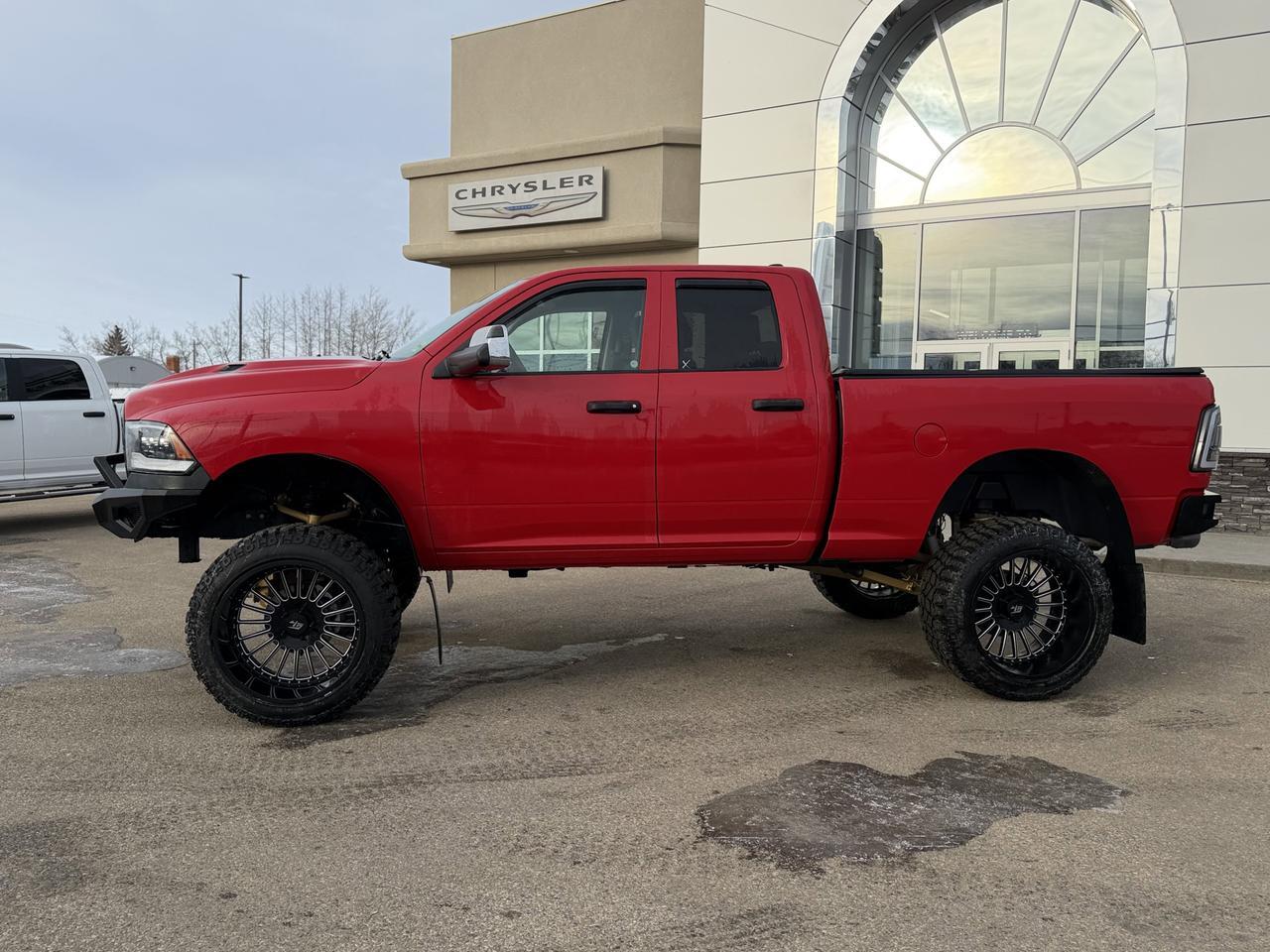2022 Ram 1500 Classic Tradesman Quad Cab 4x4 | Rig Ready McRam | Low KMs | V8 HEMI | Heated Seats | Sport Hood Redwater AB