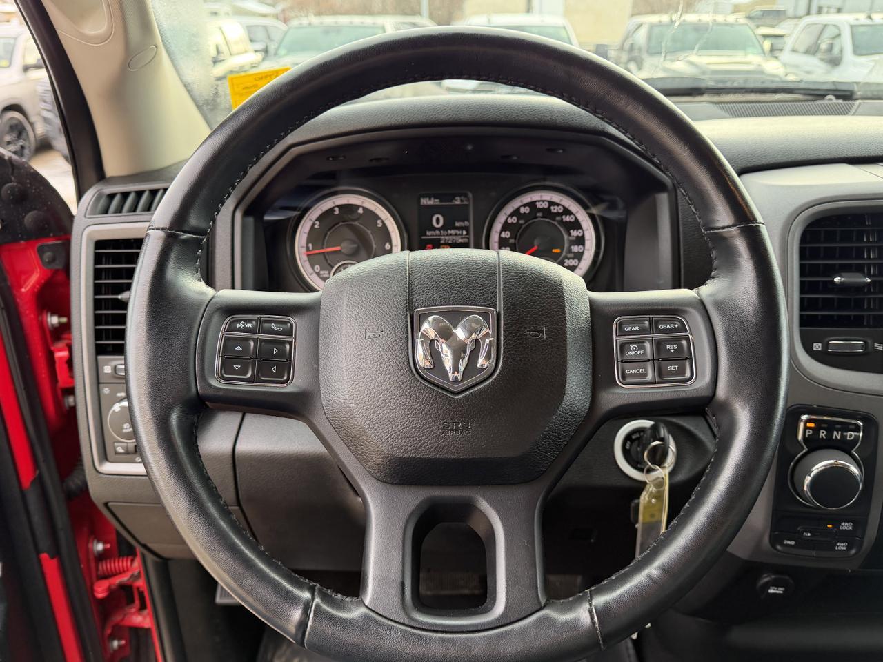 2022 Ram 1500 Classic Tradesman Quad Cab 4x4 | Rig Ready McRam | Low KMs | V8 HEMI | Heated Seats | Sport Hood Redwater AB