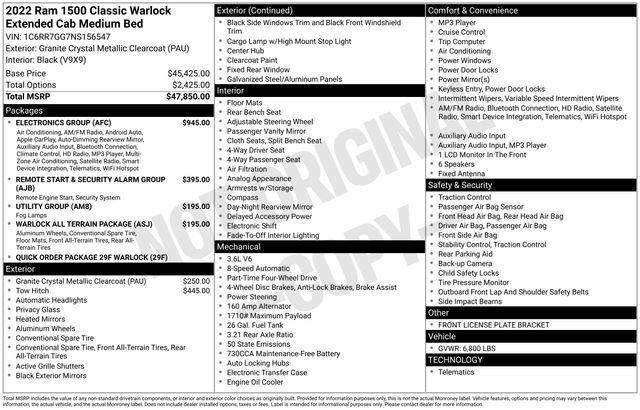 2022 Ram 1500 Classic Warlock Raleigh NC