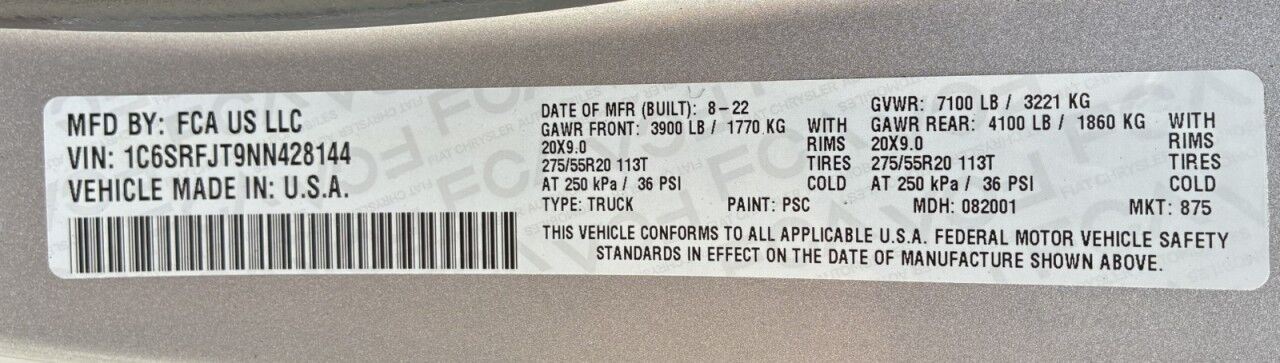 2022 Ram 1500 Laramie Charlton MA