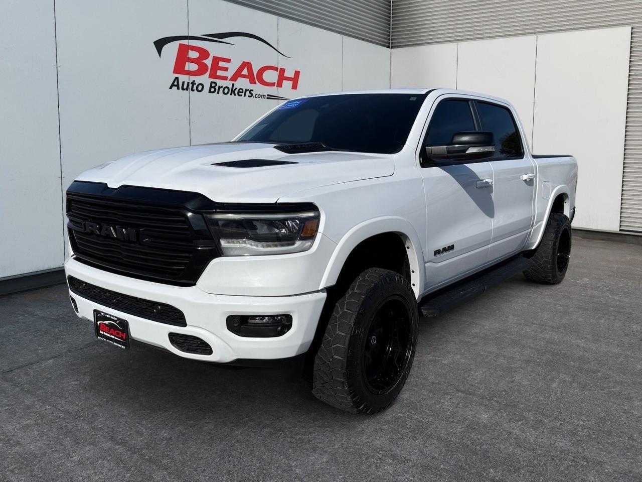 2022 Ram 1500 Laramie, HEATED/VENTILATED SEATS, HEATED STEERING WHEEL, TONNEAU COVER, RUNNING BOARDS, APPLE CARPLAY/ANDROID AUTO, POWER SLIDING REAR WINDOW, BACKUP CAMERA, TOW PACKAGE, HARMAN/KARDON SPEAKERS, POWER FOLDING MIRRORS, CLEAN CARFAX!