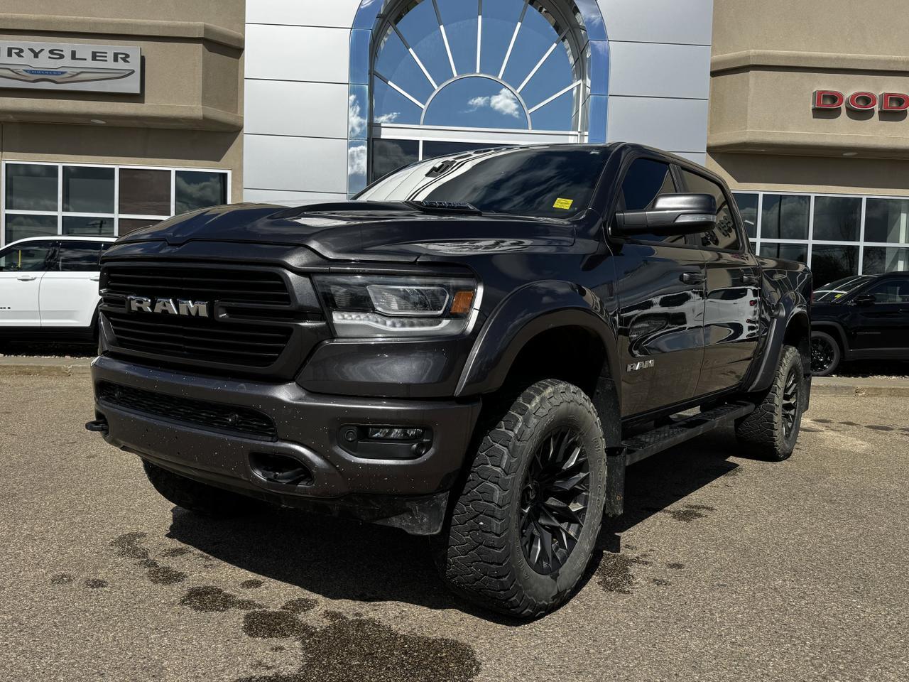 2022 Ram 1500 Laramie Sport Crew Cab 4x4 | HEMI V8 | Rig Ready Ram  | Leather | Backup Camera | Remote Start | NAV Redwater AB