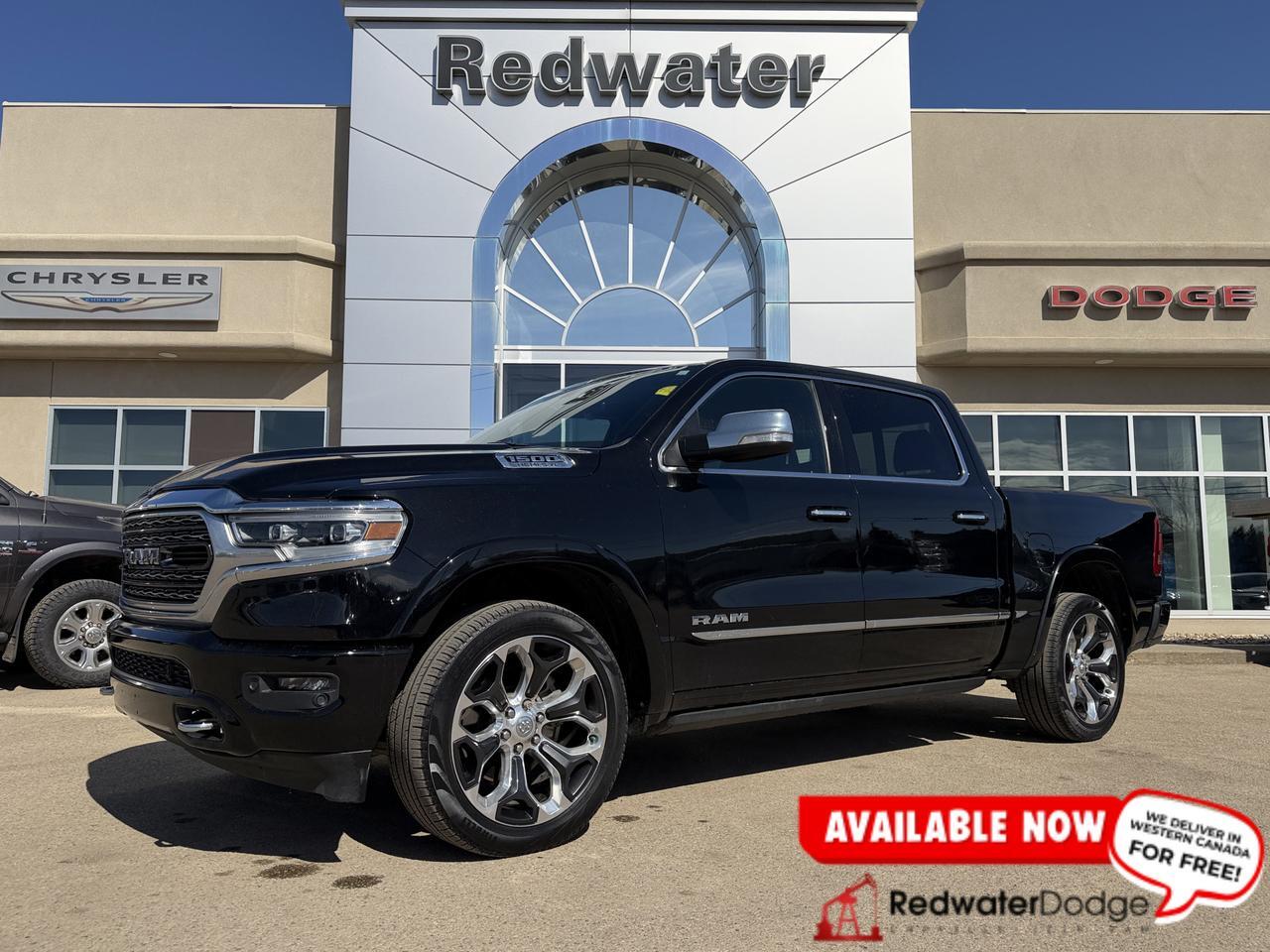 2022 Ram 1500 Limited Crew Cab 4x4 | Low KMs | V8 HEMI | 12IN Touchscreen | NAV | Leather | Heated Vented Seats