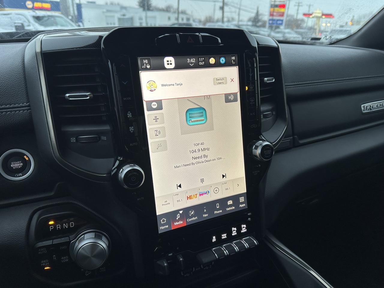 2022 Ram 1500 Rebel | Eco Diesel | 12" Screen | Leather | Heated Seats | Tow Package | Box Liner | Night Edition Redwater AB