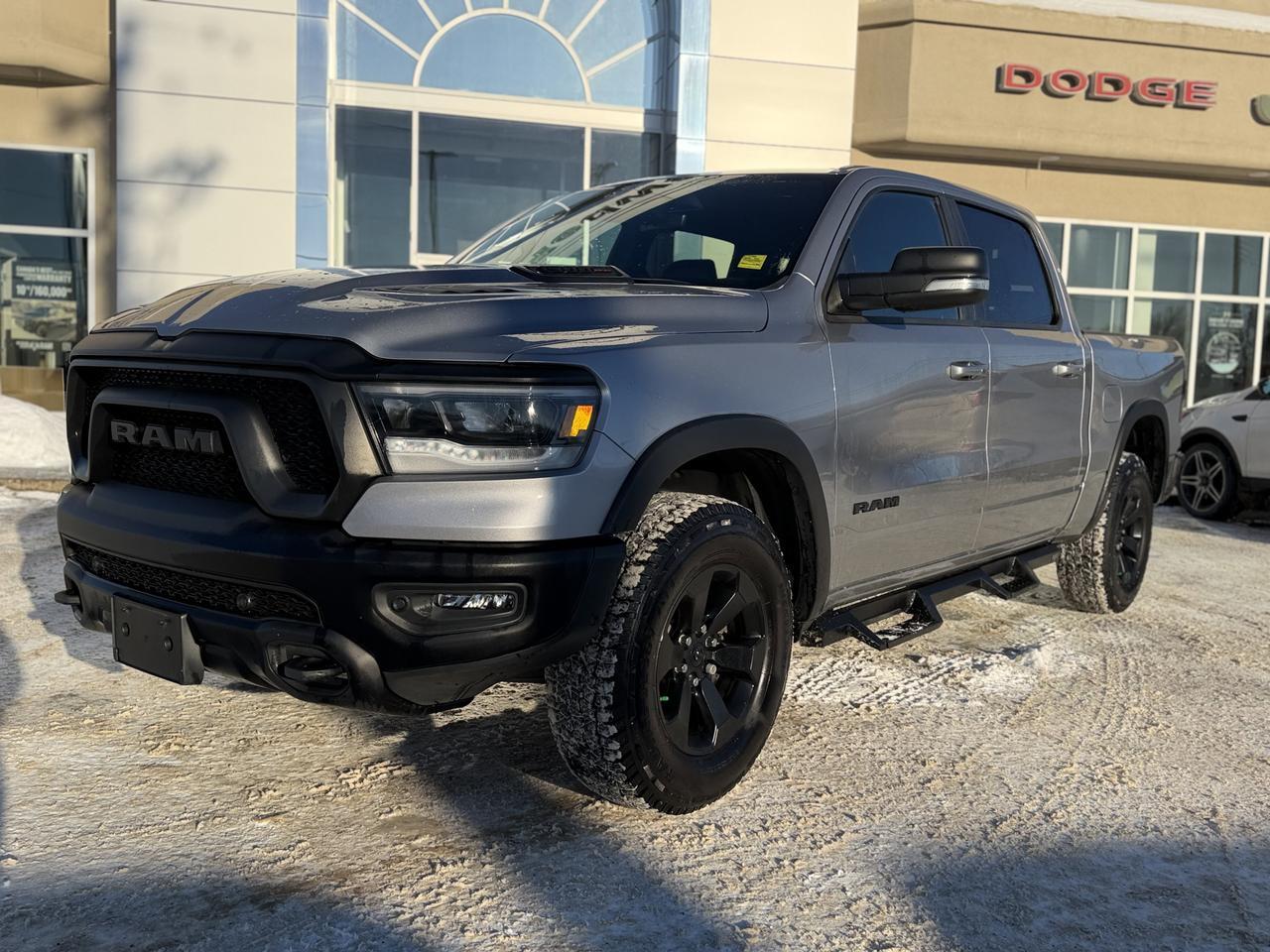 2022 Ram 1500 Rebel | Eco Diesel | 12" Screen | Leather | Heated Seats | Tow Package | Box Liner | Night Edition Redwater AB