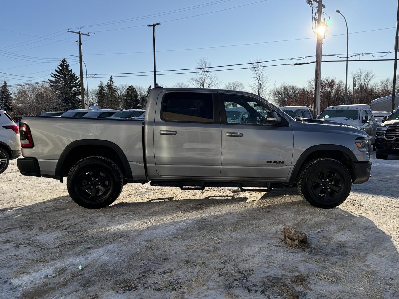 2022 Ram 1500 Rebel | Eco Diesel | 12" Screen | Leather | Heated Seats | Tow Package | Box Liner | Night Edition Redwater AB