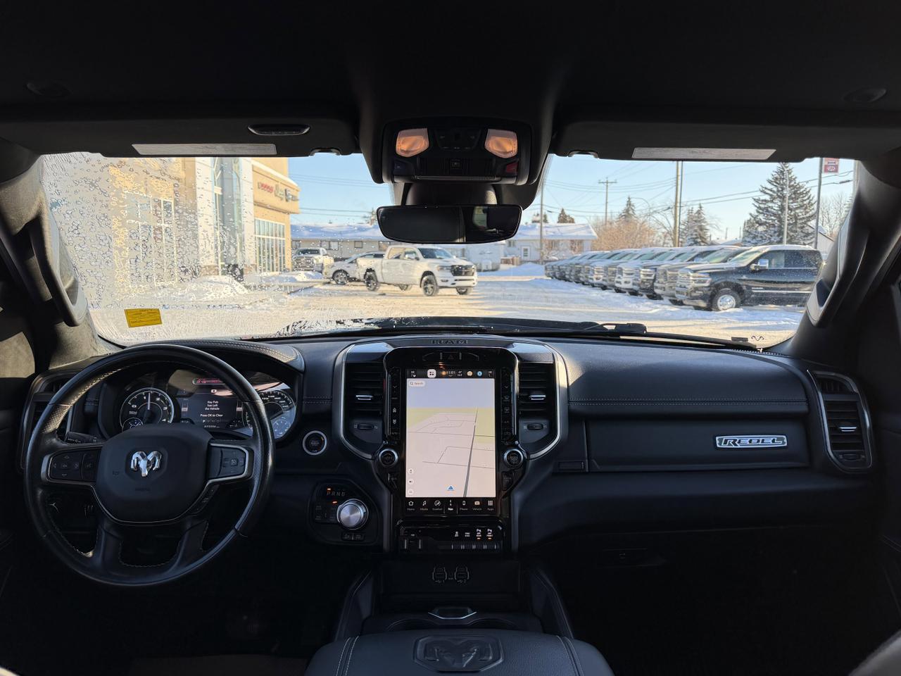 2022 Ram 1500 Rebel | Eco Diesel | 12" Screen | Leather | Heated Seats | Tow Package | Box Liner | Night Edition Redwater AB