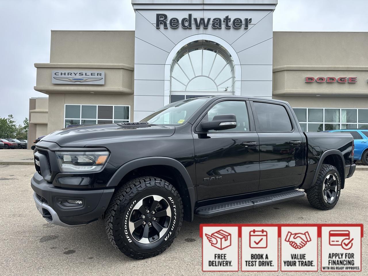 2022 Ram 1500 Rebel Crew Cab 4x4 | V8 HEMI | Heated Seats | NAV | 12IN Touchscreen | Backup Camera | Towing