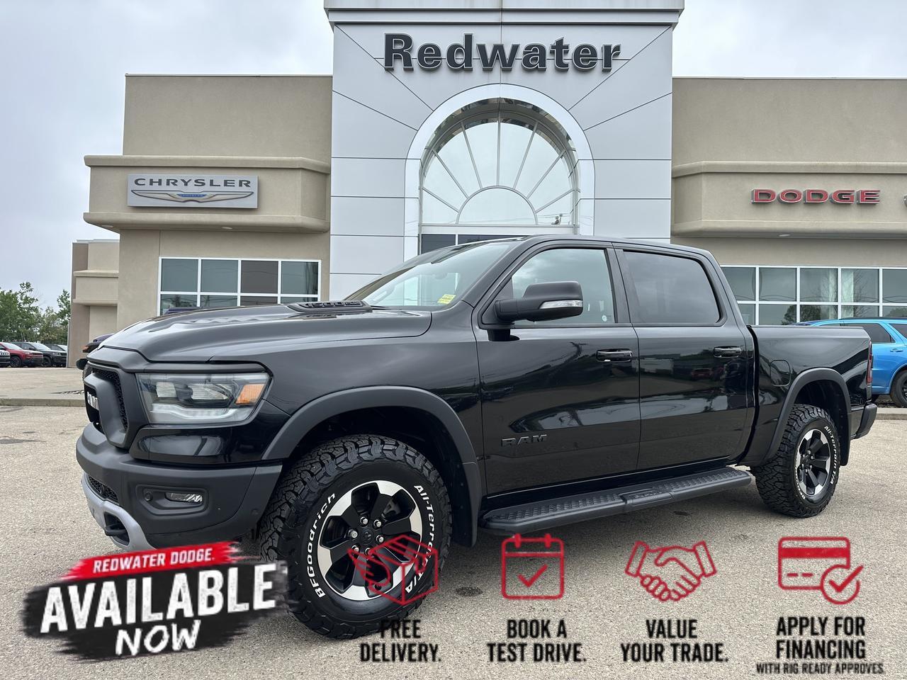 2022 Ram 1500 Rebel Crew Cab 4x4 | V8 HEMI | Heated Seats | NAV | 12IN Touchscreen | Backup Camera | Towing