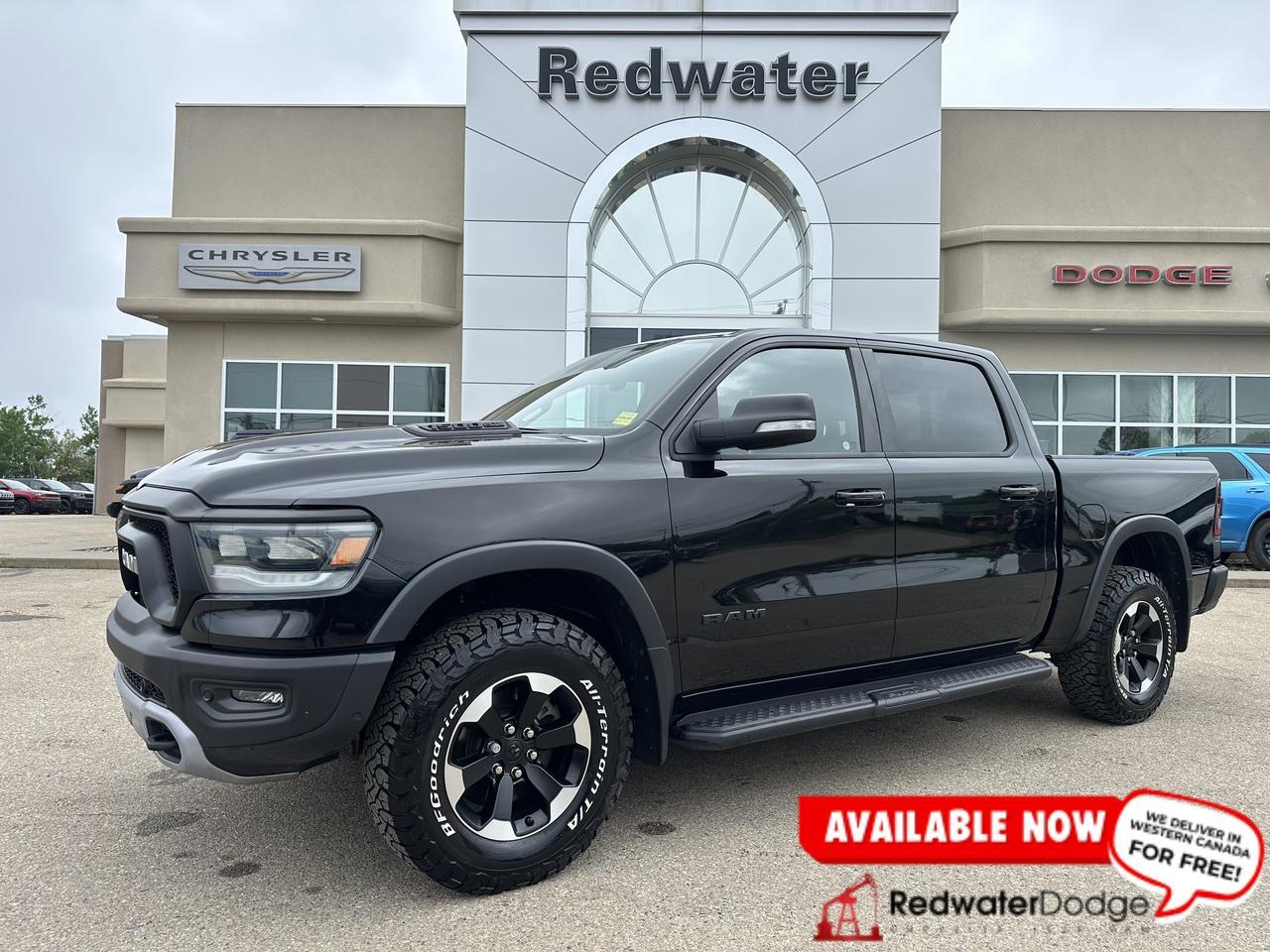 2022 Ram 1500 Rebel Crew Cab 4x4 | V8 HEMI | Heated Seats | NAV | 12IN Touchscreen | Backup Camera | Towing