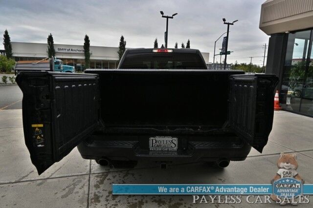 2022 Ram 1500 Rebel / GT Pkg / Level 2 / Night Edition / Rebel 12 Pkg / 4X4 / Crew Cab / Heated Seats & Steering / NAV / Sunroof / Auto Start / Harman Kardon / Adaptive Cruise / Blind Spot & Lane Alert / Tonneau Cover / Tow Pkg / 1-Owner Anchorage AK