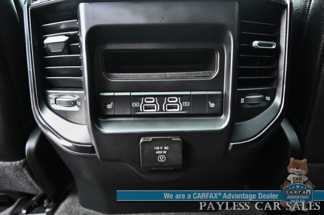 2022 Ram 1500 Rebel / GT Pkg / Night Edition / Rebel 12 Pkg / 4X4 / Crew Cab / Heated Seats & Steering / NAV / Sunroof / Auto Start / Harman Kardon / Adaptive Cruise / Blind Spot & Lane Alert / Tonneau Cover / Tow Pkg / 1-Owner Anchorage AK
