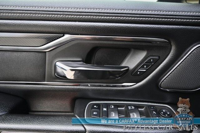 2022 Ram 1500 Rebel / GT Pkg / Night Edition / Rebel 12 Pkg / 4X4 / Crew Cab / Heated Seats & Steering / NAV / Sunroof / Auto Start / Harman Kardon / Adaptive Cruise / Blind Spot & Lane Alert / Tonneau Cover / Tow Pkg / 1-Owner Anchorage AK