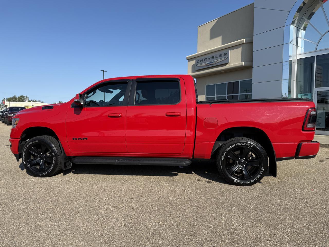 2022 Ram 1500 Sport Crew Cab 4x4 | HEMI V8 | Flame Red | NAV | 12IN Display | Heated Seats | Remote Start | Alpine Redwater AB