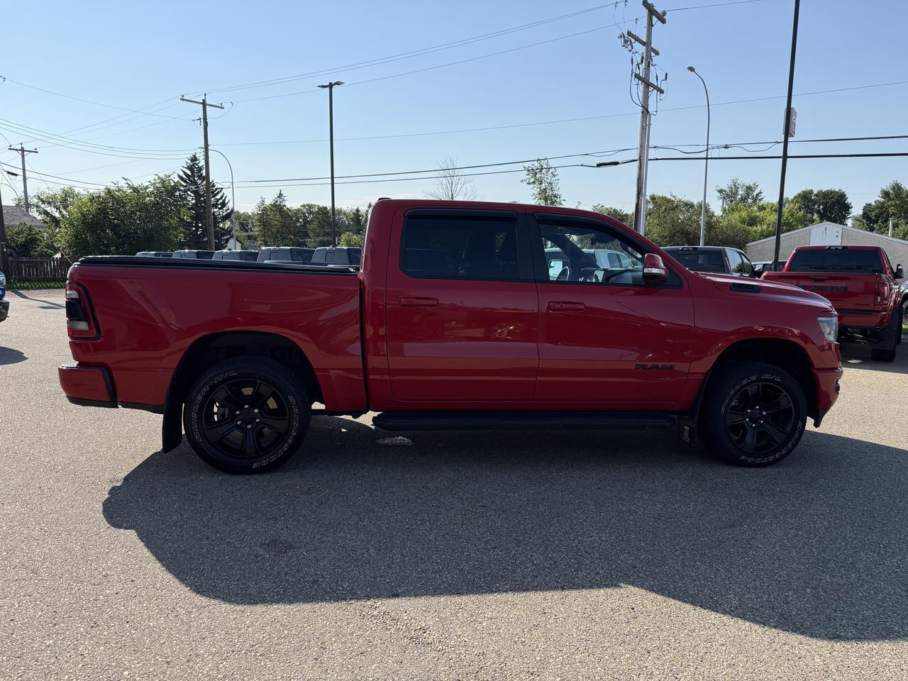 2022 Ram 1500 Sport Crew Cab 4x4 | HEMI V8 | Flame Red | NAV | 12IN Display | Heated Seats | Remote Start | Alpine Redwater AB
