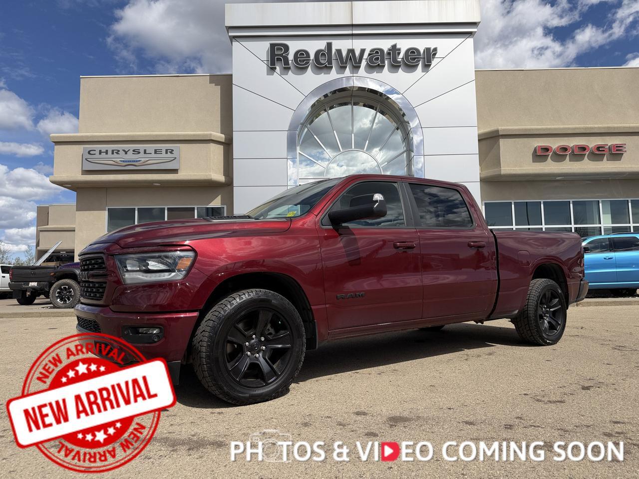 2022 Ram 1500 Sport Crew Cab 4x4 | Low KMs | HEMI V8 | 12IN Touchscreen | NAV | Heated Seats | Remote Start