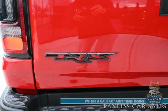 2022 Ram 1500 TRX / 4X4 / AutoStart / Level 2 / Carbon Fiber Pkg / Heated & Cooled Leather Seats / Heated Steering Wheel / Panoramic Sunroof / NAV / HUD / Harman Kardon / Blind Spot Alert / Block Heater / Bed Liner / Tow Pkg Anchorage AK