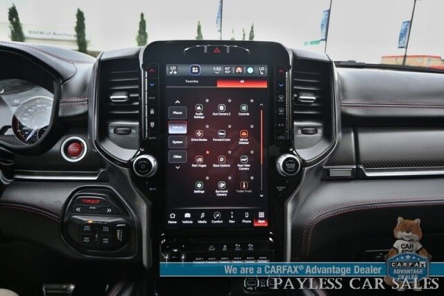 2022 Ram 1500 TRX / 4X4 / AutoStart / Level 2 / Carbon Fiber Pkg / Heated & Cooled Leather Seats / Heated Steering Wheel / Panoramic Sunroof / NAV / HUD / Harman Kardon / Blind Spot Alert / Block Heater / Bed Liner / Tow Pkg Anchorage AK