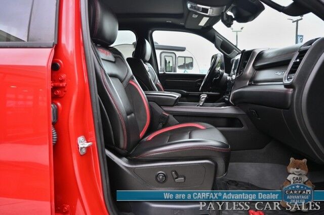 2022 Ram 1500 TRX / 4X4 / AutoStart / Level 2 / Carbon Fiber Pkg / Heated & Cooled Leather Seats / Heated Steering Wheel / Panoramic Sunroof / NAV / HUD / Harman Kardon / Blind Spot Alert / Block Heater / Bed Liner / Tow Pkg Anchorage AK